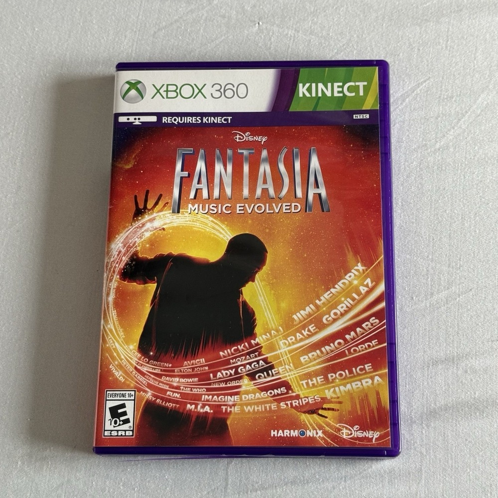 Disney Fantasia Music Evolved Xbox 360 Kinect Video Game Microsoft